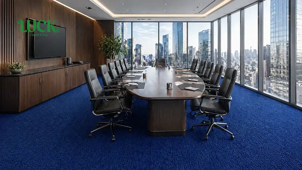Tufted Solution Dyed Yarn Wall To Wall Carpet For Boardrooms