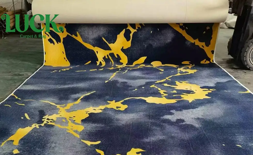 Wool Printed Wall To Wall Carpet For Clubs